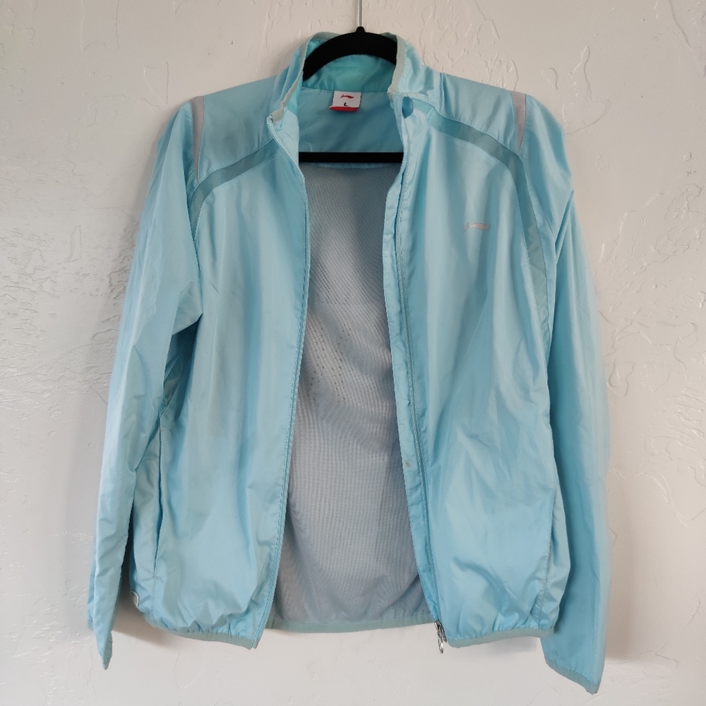 Light blue sports jacket athleisure